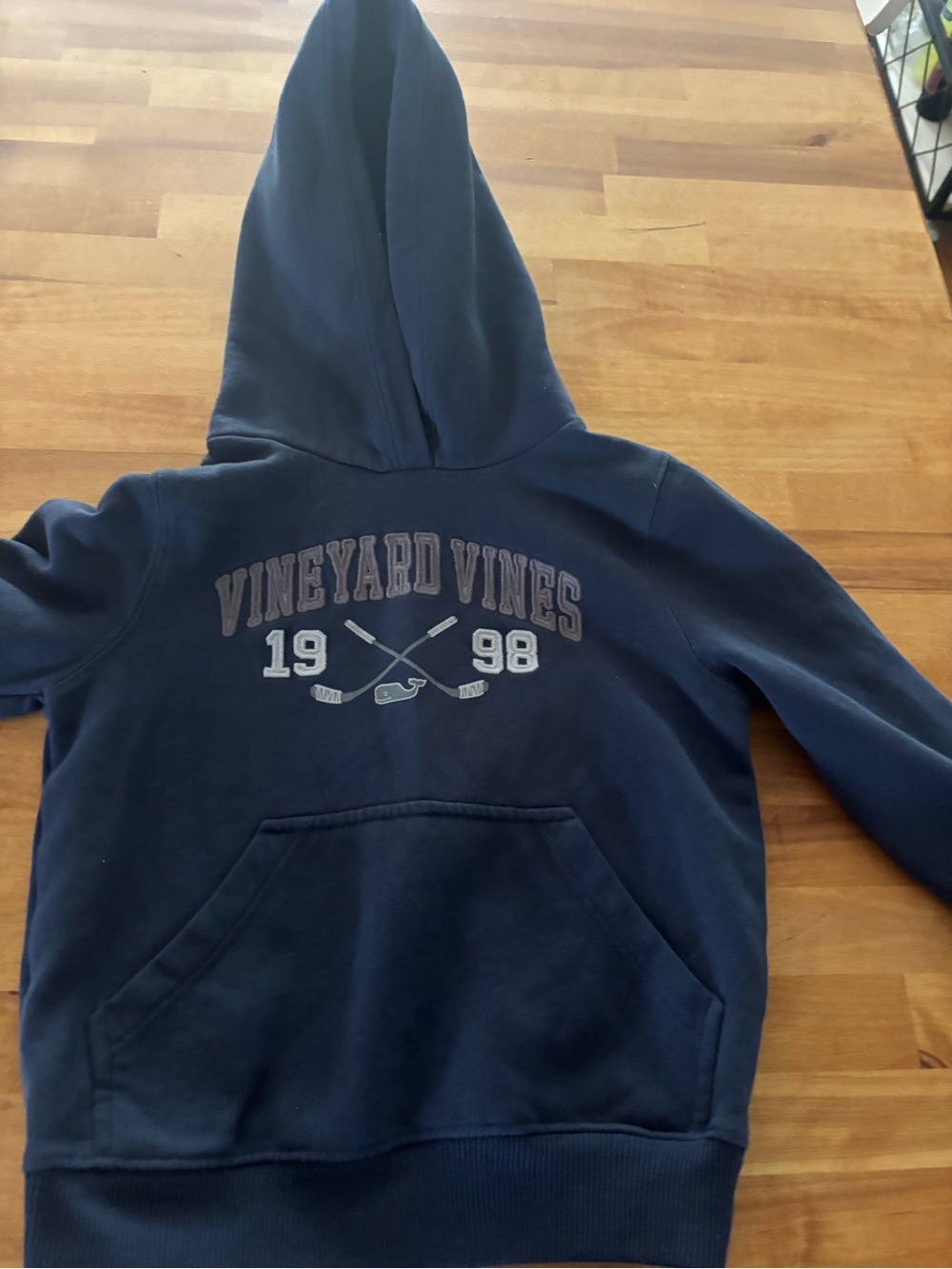 Kids Vineyard Vines Navy Zip-Up Hoodie - 5